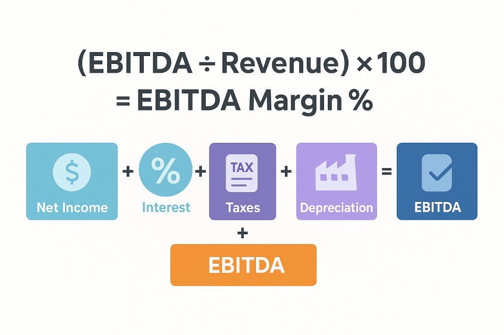 Executive team reviewing EBITDA and Rule of 40 performance trends